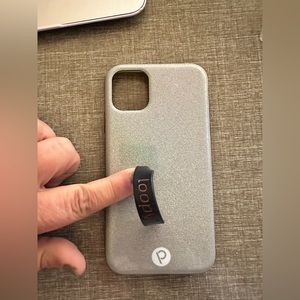 Grey Sparkle Loopy Case for iPhone X